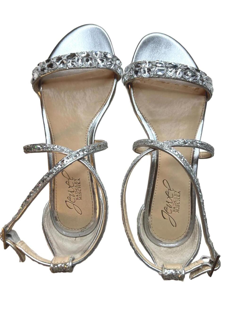 Jewel Badgley Mischka Women's Osome Glitter|Bridal Wedding Glam Flats| 6 - Picture 3 of 8